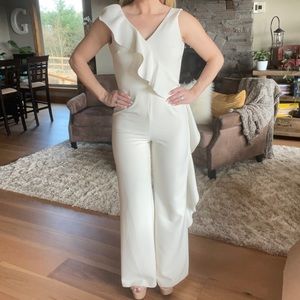 Antonio melani white jumpsuit size 0